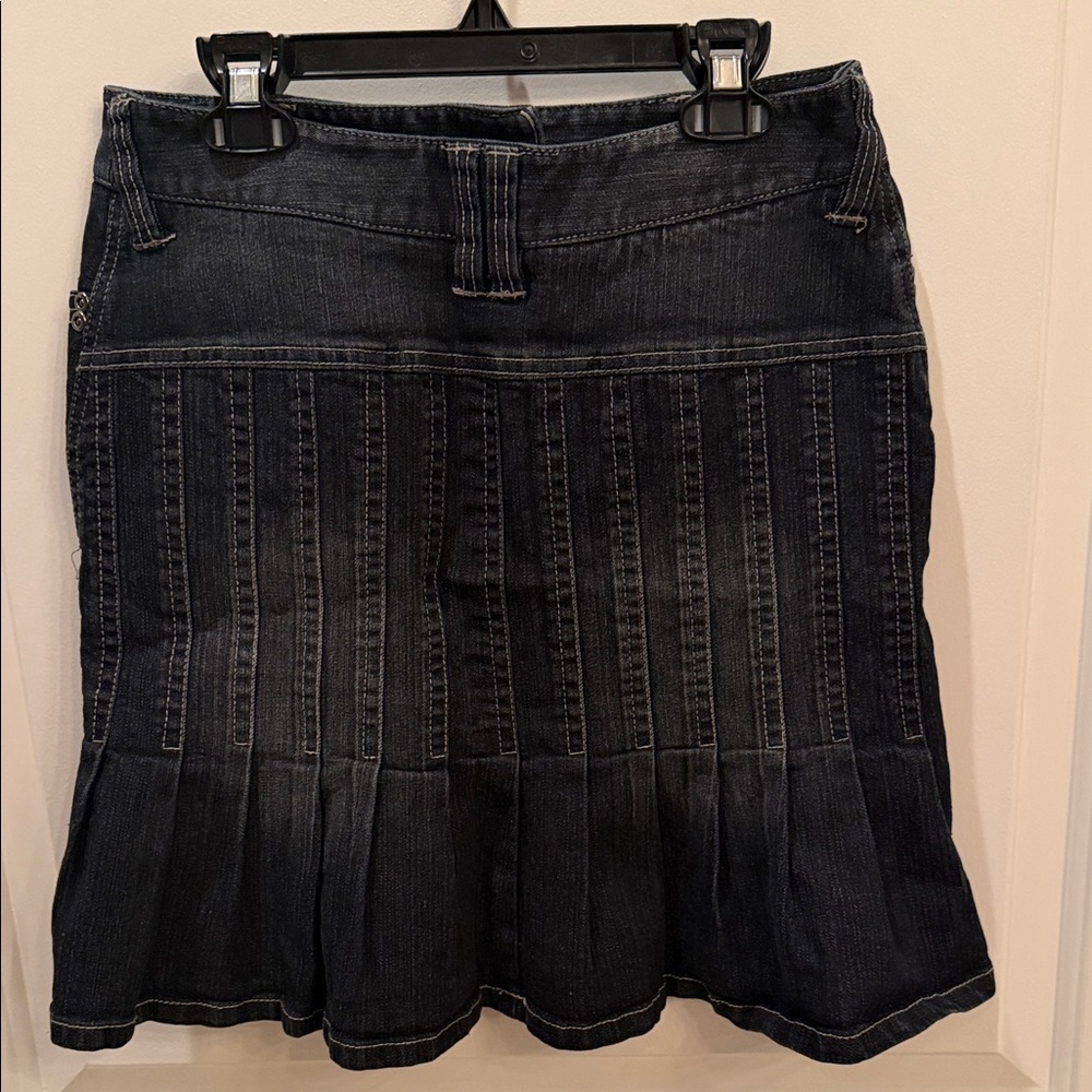 Etcetera Dark Denim A-Line Skirt